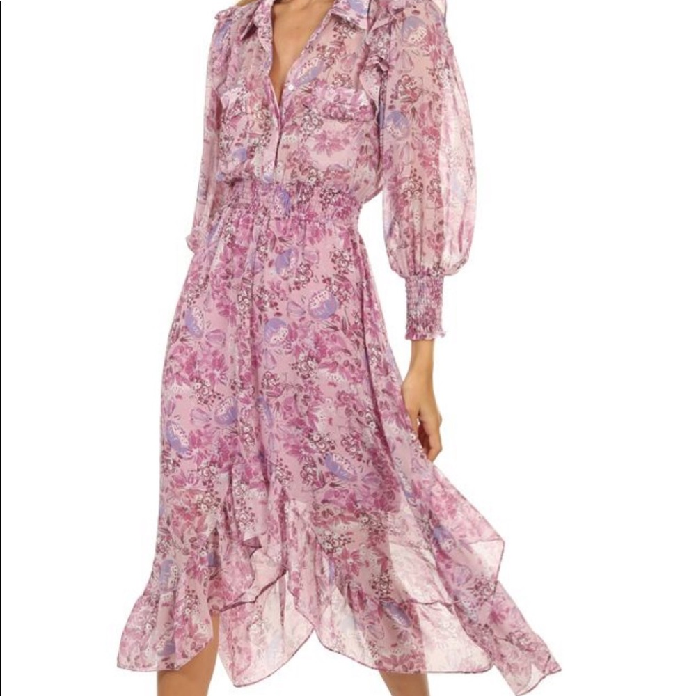 Miss Los Angeles Kayia dress in lilac floral
